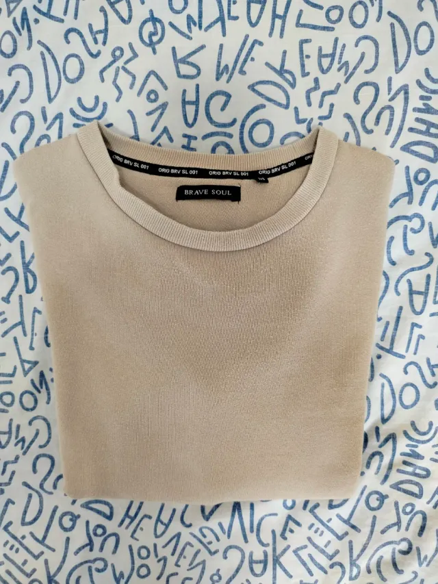 Sudadera Brave Soul Beige Talla M