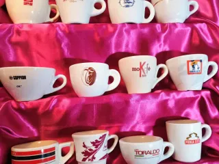Tazzine caffè pubblicitarie, set 16 pezzi