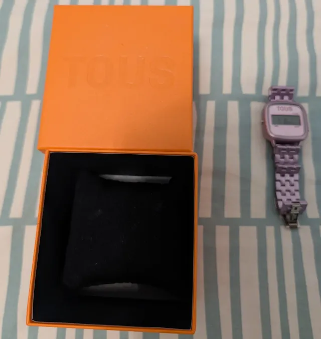 Reloj digital TOUS D-Logo, brazalete de aluminio