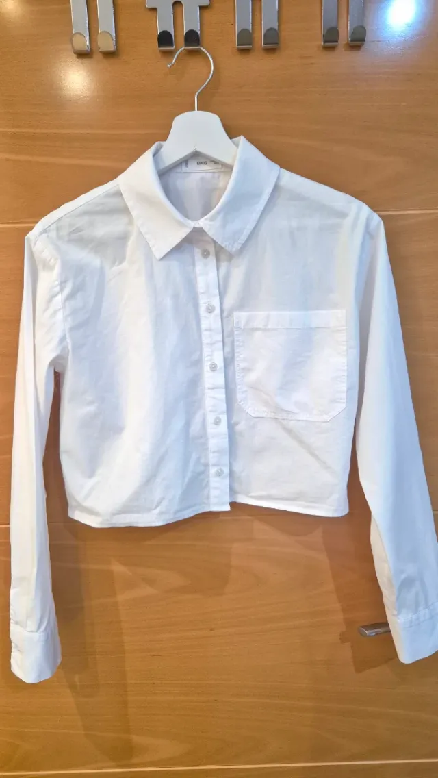 Camisa corta m/l Mango Teen T. M