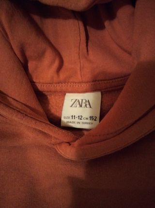 Sudadera color terracota con estampado japonés