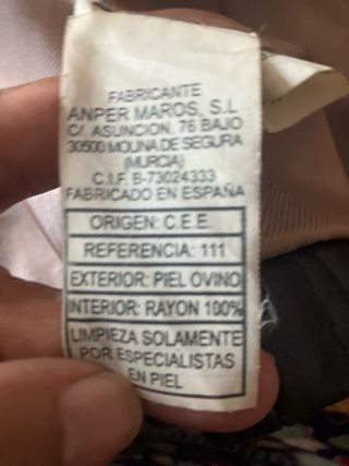 Americana de cuero marrón