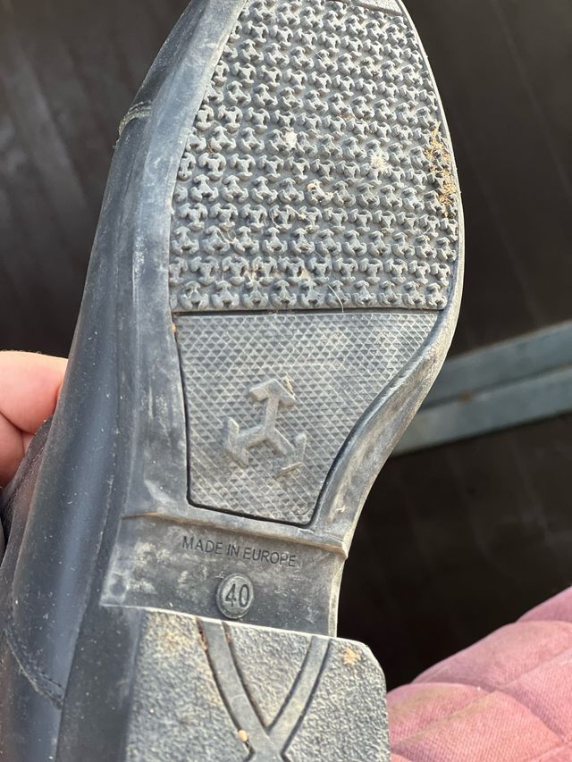 Botas de cuero para montar a caballo