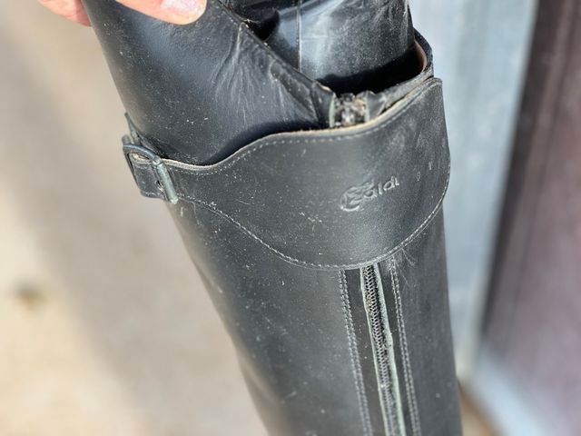 Botas de cuero para montar a caballo