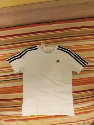 Camiseta Adidas Blanca Niño Talla 11-12