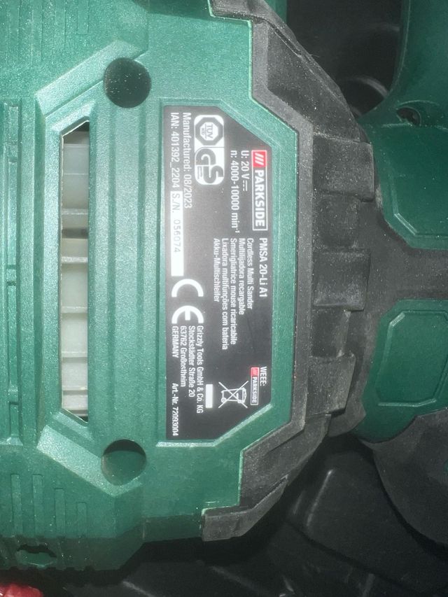 Lijadora Parkside PMSA 20-Li B2