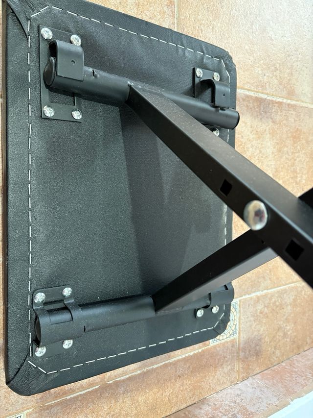 Banco de piano negro polipiel negro