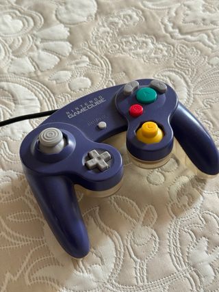 Mando Nintendo GameCube Morado y Transparente