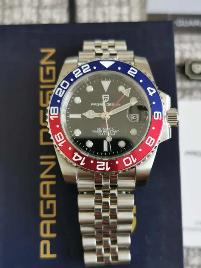 Reloj Pagani Design Pepsi GMT Automático