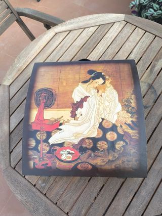 Maletín estilo oriental forrado Geisha