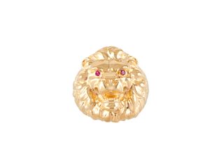 sello oro 18k con piedra con circonita