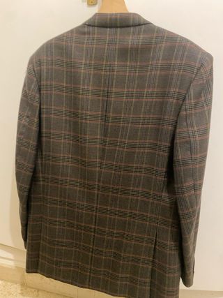 Chaqueta americana cuadros hombre de Cachemir