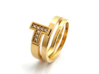 sortija oro 18k con circonita
