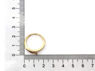 anillo oro 18k con piedra con circonita