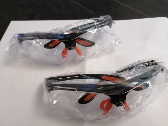 Gafas Protectoras Transparentes Naranja