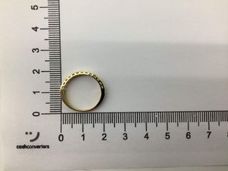 alianza oro 18k con piedra con diamante de laboratorio t. 10 (15,92 mm)