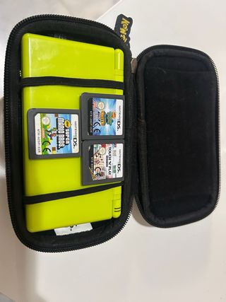 Nintendo DS con 3 juegos