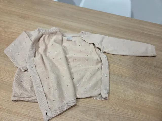 Conjunto bebé punto rosa