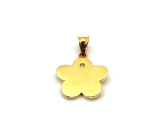 colgante oro 18k con circonita