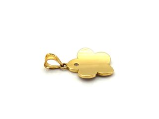 colgante oro 18k con circonita