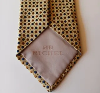 Corbata Richel Seda Vintage Años 80