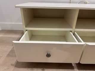 Mueble TV blanco madera