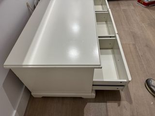 Mueble TV blanco madera