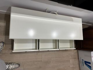 Mueble TV blanco madera