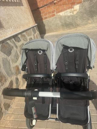Carrito Gemelar Bugaboo Gris