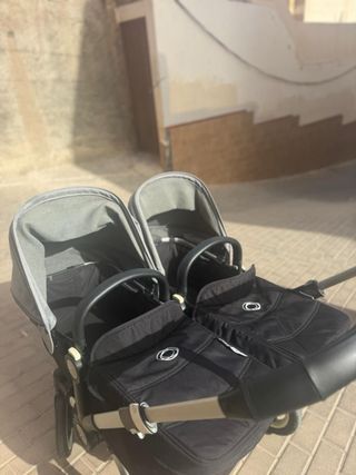 Carrito Gemelar Bugaboo Gris