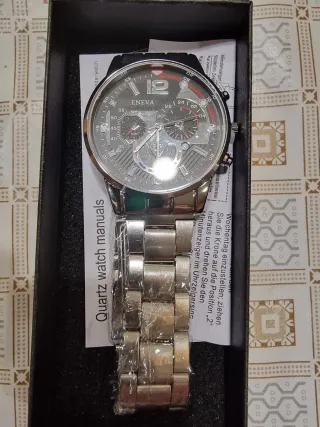 Reloj Eneva Hombre Pulsera Plata