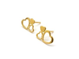pendientes oro 18k con circonita