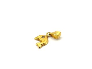 colgante oro 18k con circonita