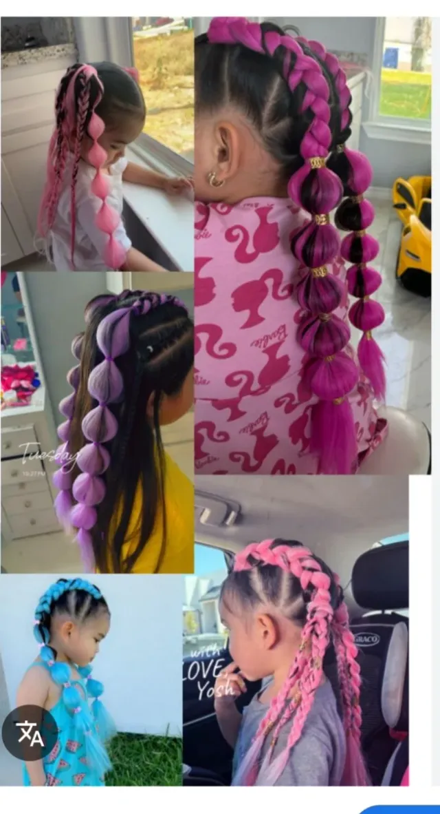 Trenzas para fiestas infantiles