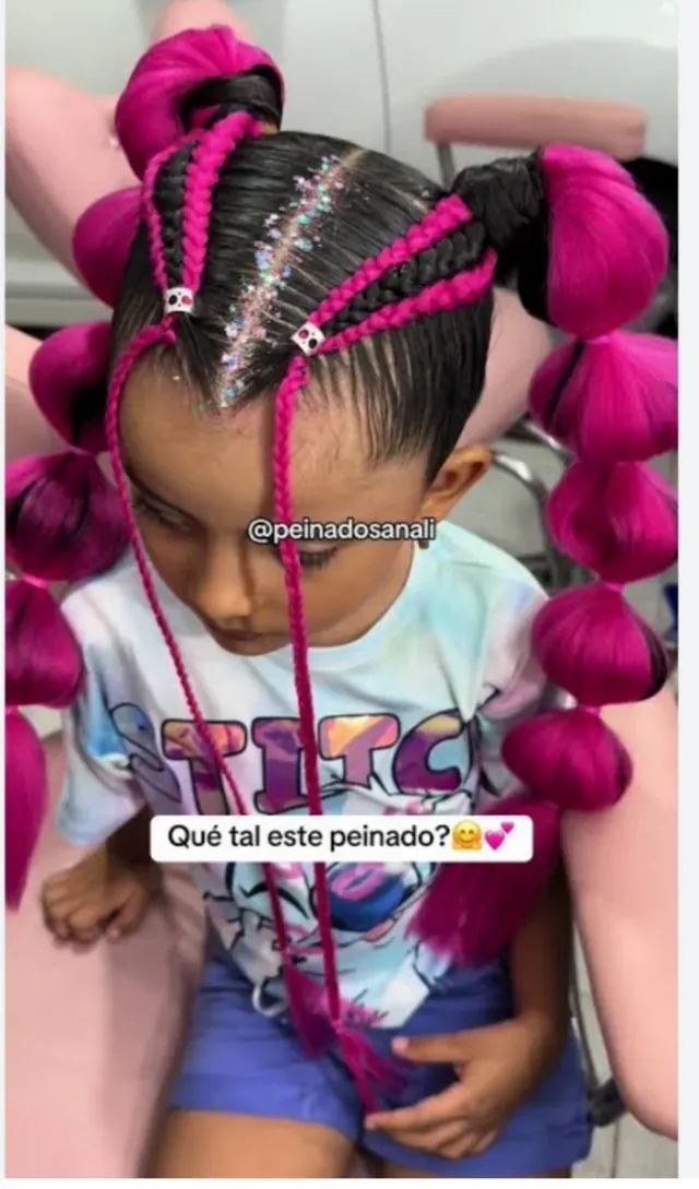 Trenzas para fiestas infantiles