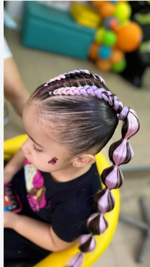 Trenzas para fiestas infantiles