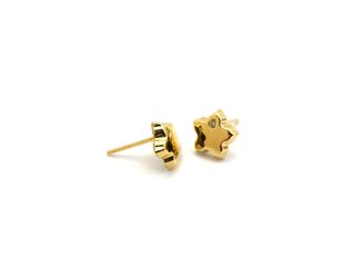 pendientes oro 18k con circonita