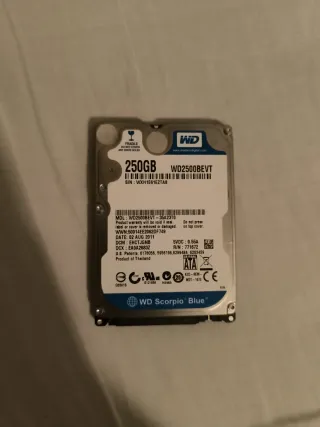 Disco Duro WD 250GB WD2500BEVT