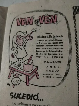 Tebeo Ven y Ven 1959 Nº9 Bruguera