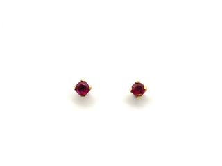 pendientes oro 18k con piedra con esmeralda