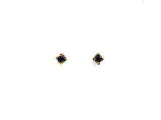 pendientes oro 18k con piedra con esmeralda