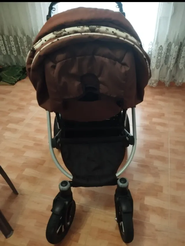 Carro de bebé 3 piezas marrón dé marca largo