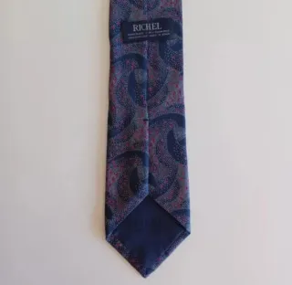 Corbata Richel Seda Vintage Años 80