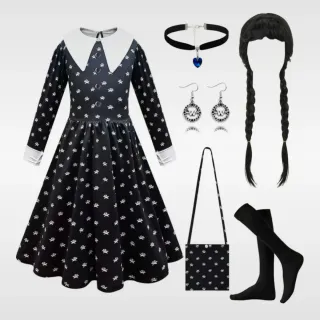 Vestito Mercoledì Addams Bambina