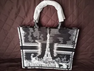 Borsa Dior con stampa Torre Eiffel paris