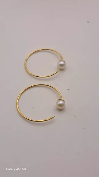 Pendientes Oro 18K con Perla