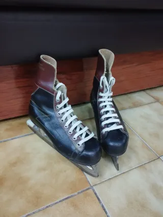 Patines de hockey de cuero