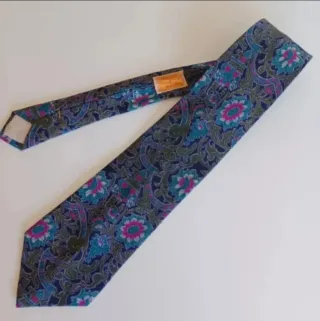 Corbata Pierre Balmain Seda Vintage Años 80
