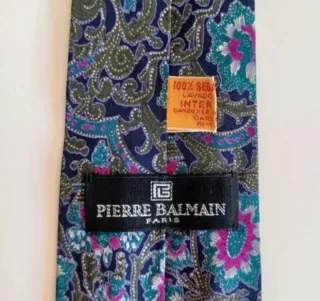 Corbata Pierre Balmain Seda Vintage Años 80