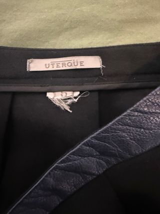 Falda Uterqüe Negra Talla S